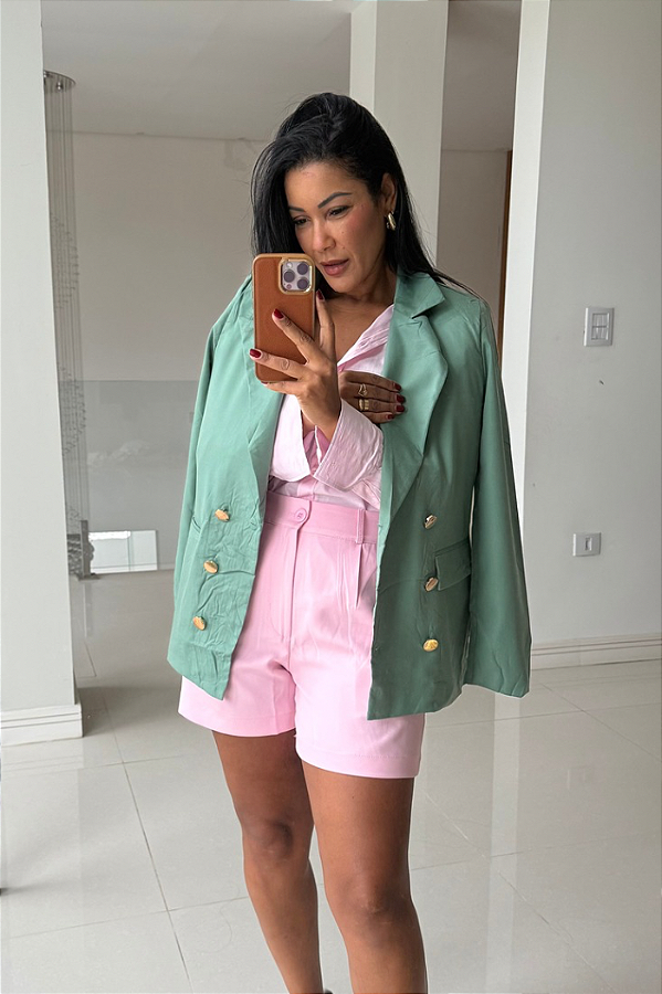 Max Blazer Botões Frente 2729