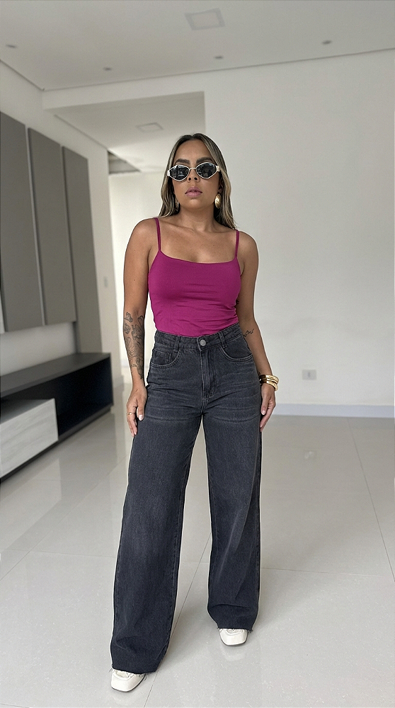 Body Suplex Alça Fina Decote Quadrado 2778