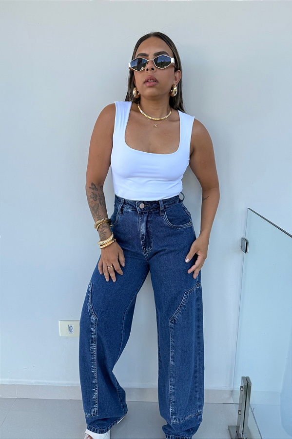 Cropped Suplex Poliamida Decote Quadrado 3765