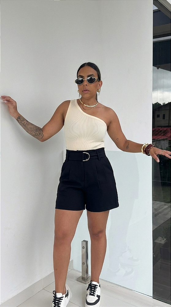 Short Alfaiataria Clochard C/ Cinto Metal 3055