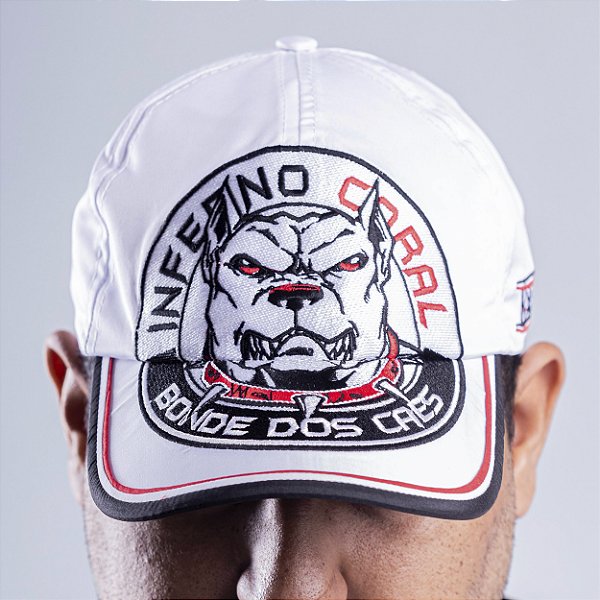 Boné escudo bola Inferno Coral Bonde dos Cães (bordado)