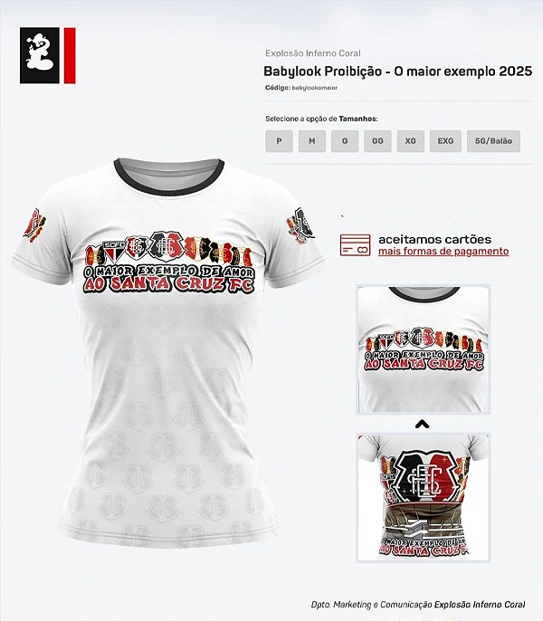 Baby look Proibição - O Maior Exemplo