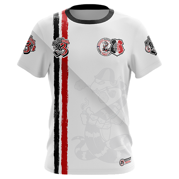 *PRÉ-VENDA 1° Lote | Camisa Oficial 33 Anos - Explosão Inferno Coral