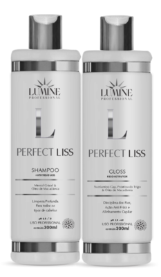 Kit Lumine Perfect Liss Shampoo Antirresíduos 300ml + Gloss Reconstrutor 300ml