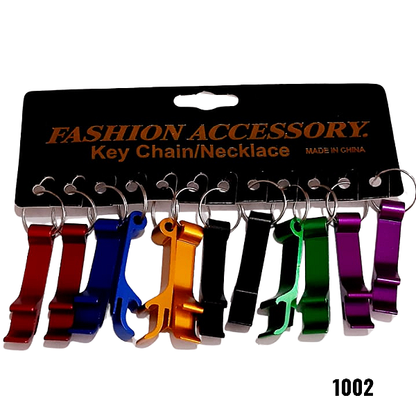 NE1002 - Chaveiro abridor de garrafa – Pacote com 12 unidades (Atacado)