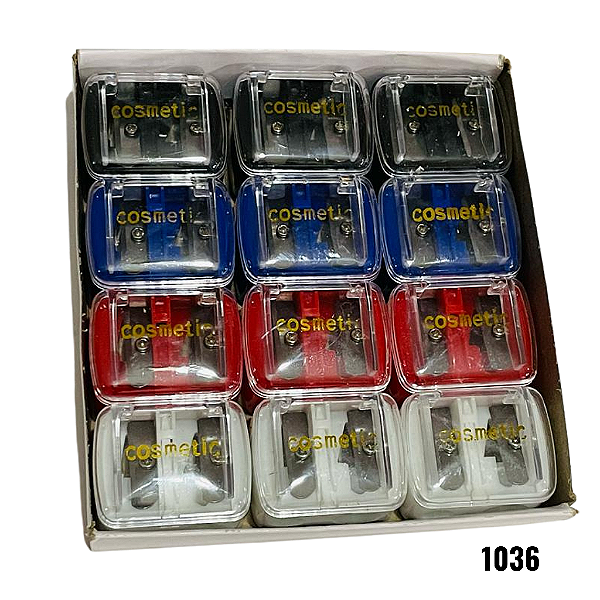 NE1036 - 1036 apontador de lápis – Pacote com 12 unidades (Atacado)