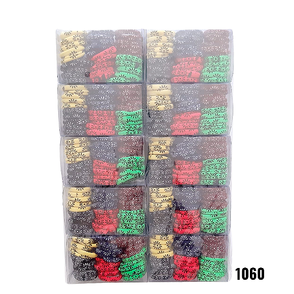 NE1060 - Kit de elástico de cabelo meia 30 pcs por kit / com atacado – Pacote com 12 unidades (Atacado)