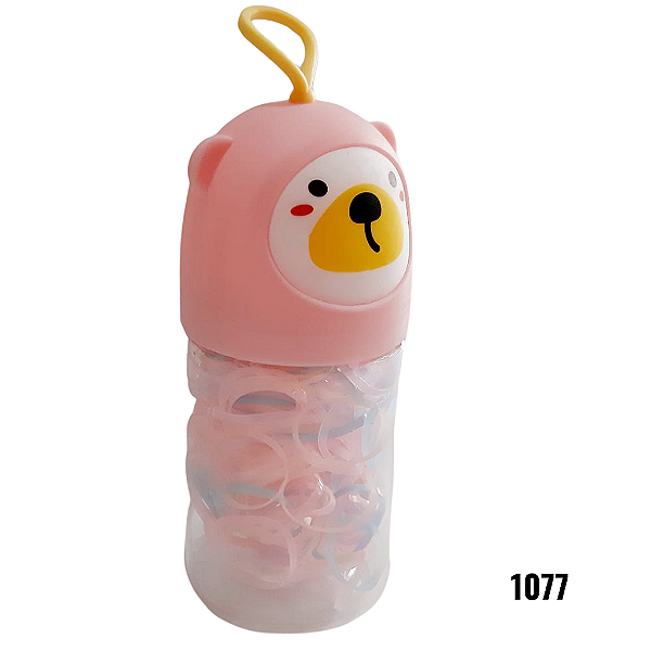 NE1077 - Liguinha de cabelo 170 elasticos de borracha por pc com – Pacote com 12 unidades (Atacado)