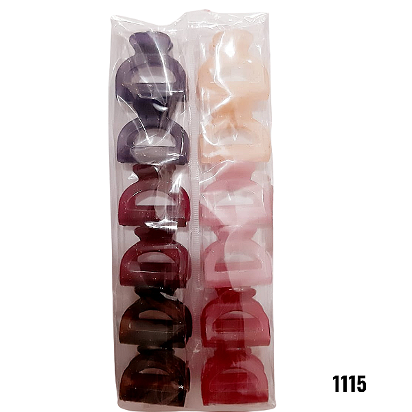 NE1115 - 1115 piranha de cabelo 3 * 3.5cm – Pacote com 12 unidades (Atacado)