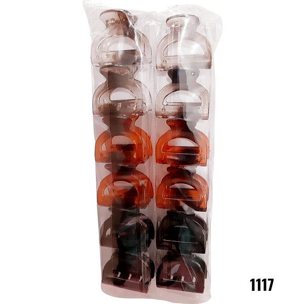 NE1117 - Presilha de cabelo 12 pcs por kit/ 3,5m atacado 1117 – Pacote com 12 unidades (Atacado)
