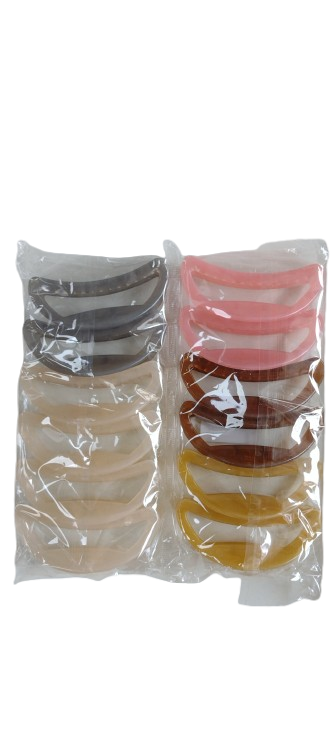 NE10053 - 10053 piranha de cabelo plástico+ ferro, 9 cm – Pacote com 12 unidades (Atacado)