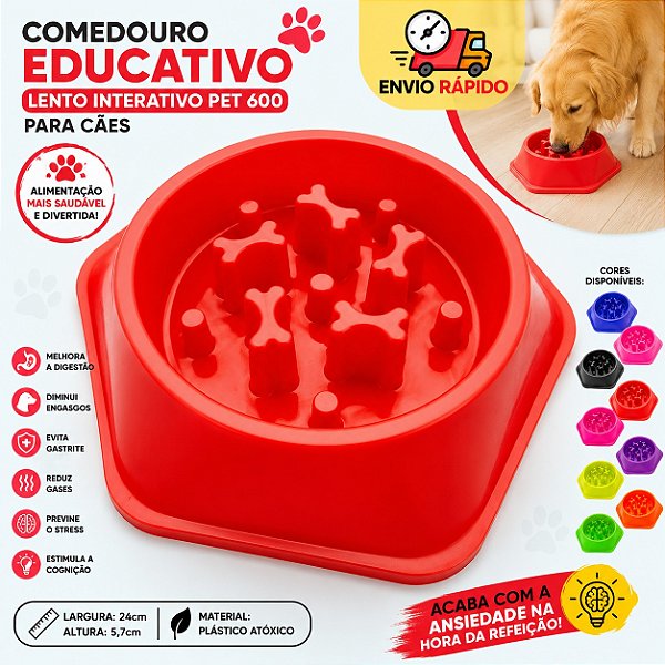 Comedouro Lento Para Cachorro