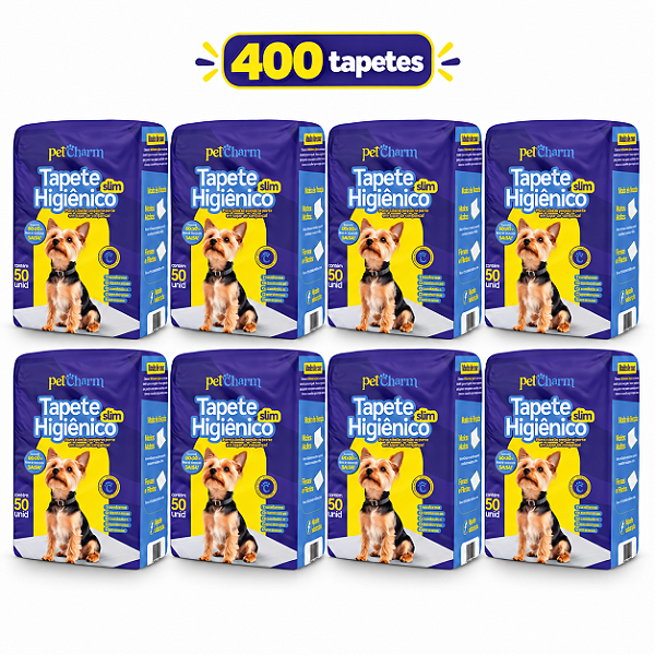8 Pacotes Tapete Higiênico Para Cães - 400 Unidades 60x50cm
