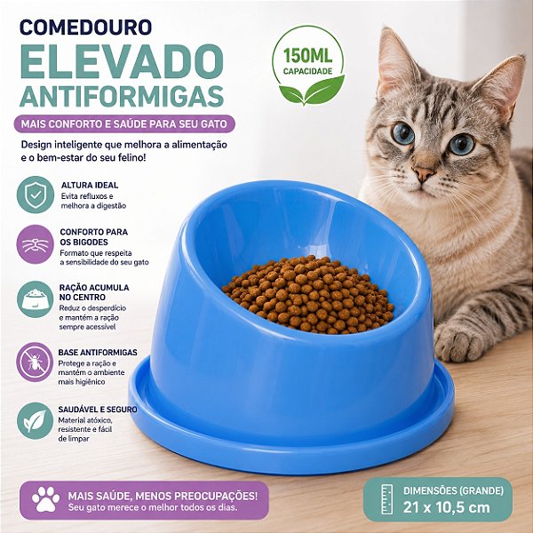 Comedouro Bebedouro Elevado 150ML