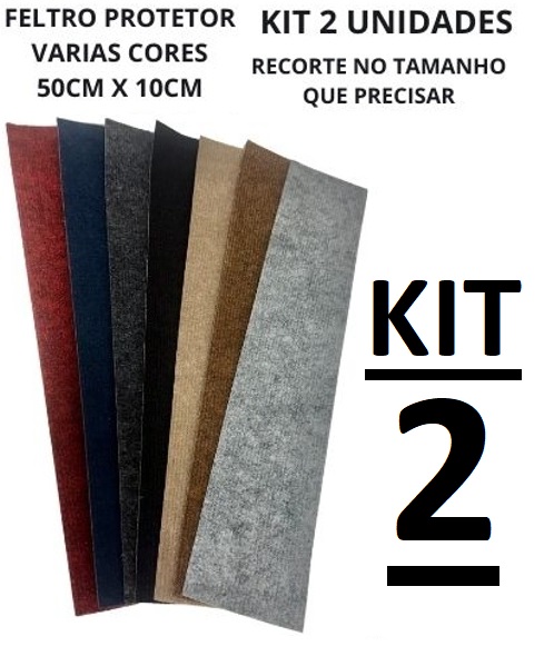 Feltros Adesivo 50cm X 10cm KIT 2un