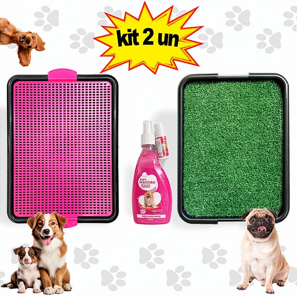 Sanitário Canino Grama + Educador Xixi Sim Não