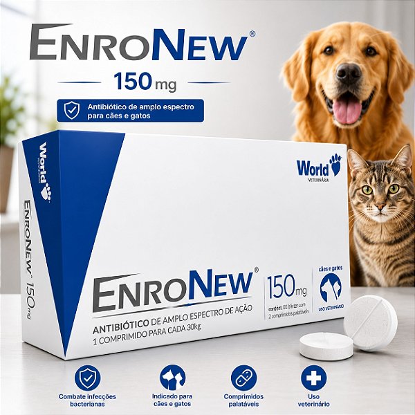Enronew 150mg 10 comprimidos Antibiótico