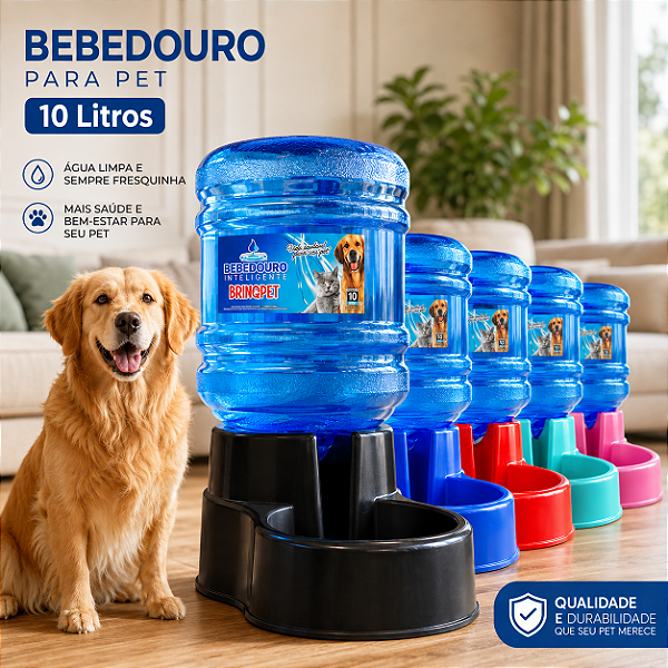 Bebedouro Com Galão 10 Litros Para Cães Gatos