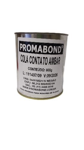 ADESIVO DE CONTATO PROMABOND COR AMBAR. 800g