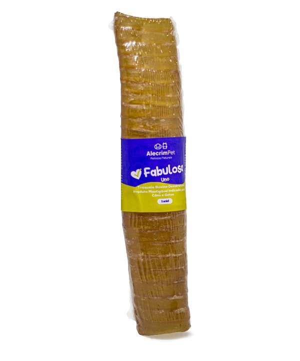 Mordedor Natural para Cães Traqueia Bovina Desidratada 1 Unidade