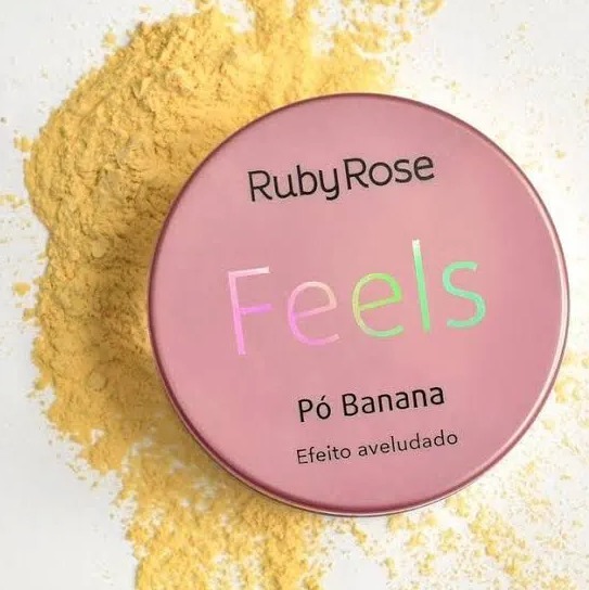 Pó de Banana Ruby Rose Efeito Aveludado Feels - 14g
