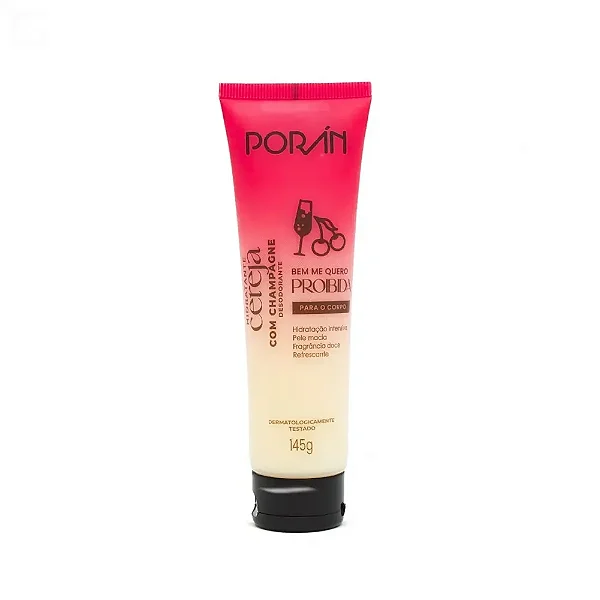 Hidratante Corporal de Cereja com Champagne - Poran