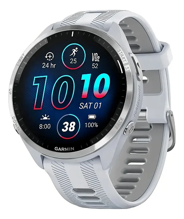 Smartwatch Garmin Forerunner 965 010 02809 01 com Tela Amoled / 5 Atm / Wi-Fi / 32GB -Whites
