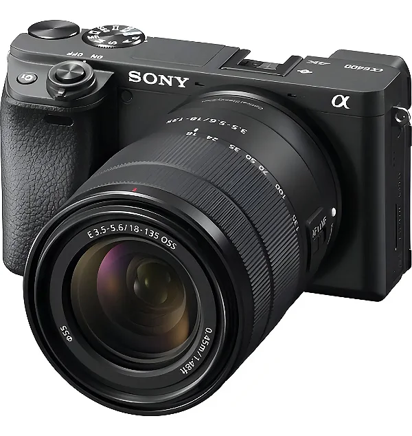 Câmera Digital Sony A6400 ILCE-6400 Body - 24.2MP - Wi-Fi - Bluetooth - Tela 3" - Preto