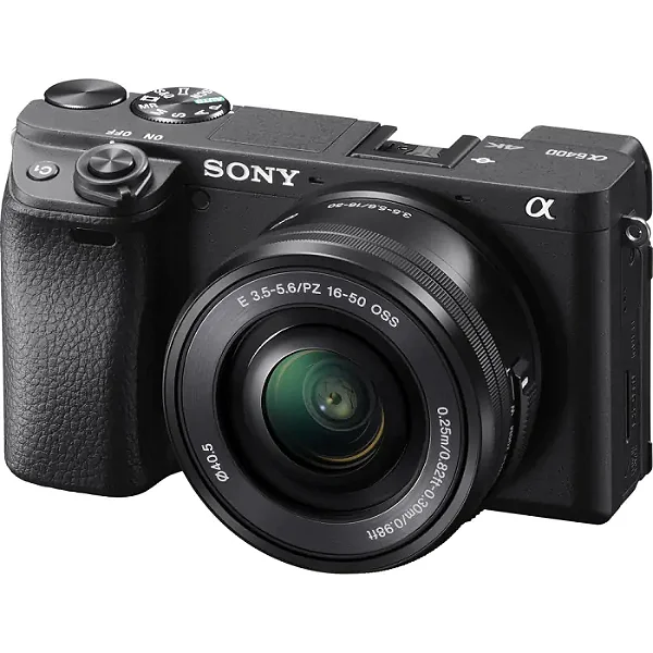 Câmera Sony Alpha A6400 ILCE-6400K 24.2MP 4K com Lente e-Mount 16-50MM Oss II - Preta
