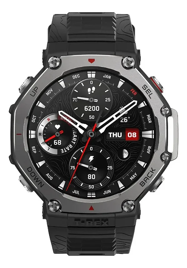 Smartwatch Xiaomi Amazfit T-Rex 3 A2323 - Bluetooth/GPS - Onyx Black