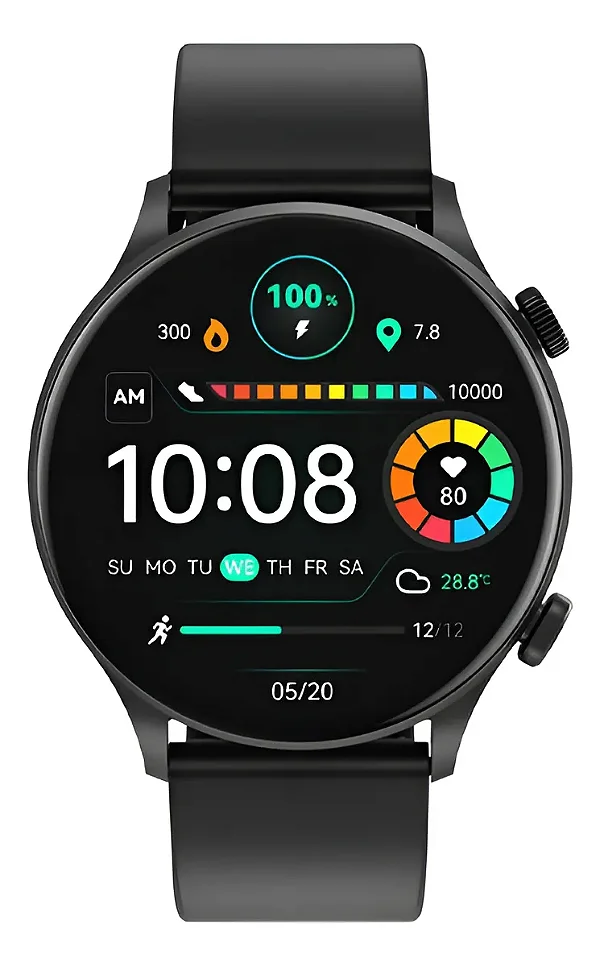 Smartwatch Haylou Solar Plus LS16 - Bluetooth - Preto