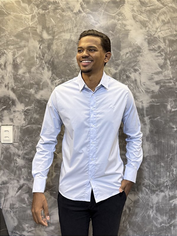 CAMISA SOCIAL ML JP AZUL BB