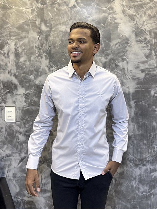 CAMISA SOCIAL ML JP CINZA