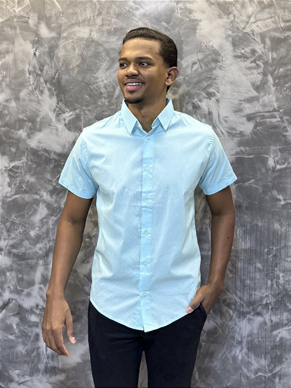 CAMISA SOCIAL MC JP AZUL BB