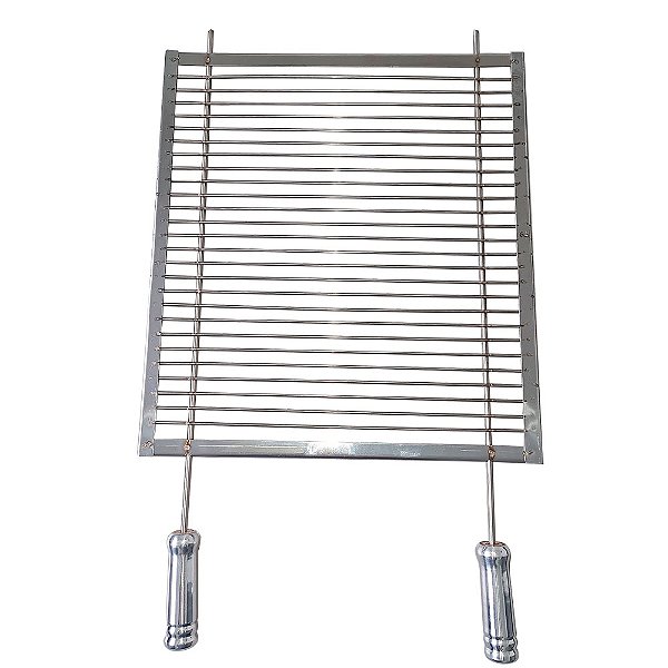 Grelha Barra Redonda em Aço Inox 304 – 40×45 cm