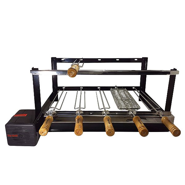 Grill Giratório Pintura Eletrostática – Kit 620 Alto 5 Espetos