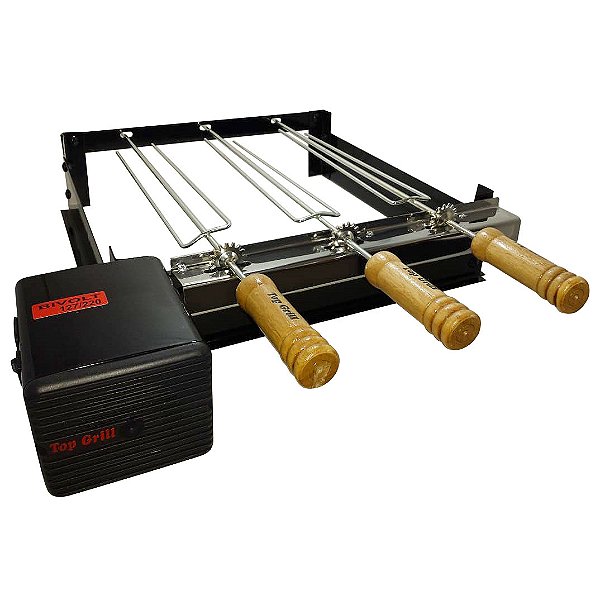 Grill Giratório Pintura Eletrostática – Kit 420 Baixo 3 Espetos