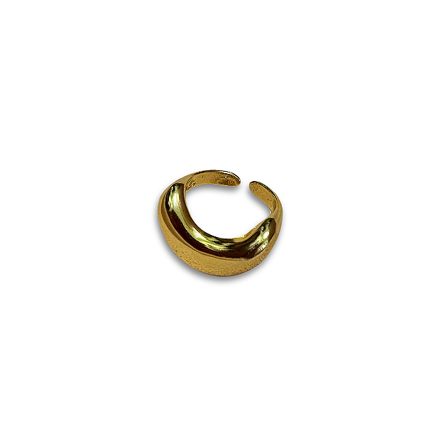 Anel Onda Dourado