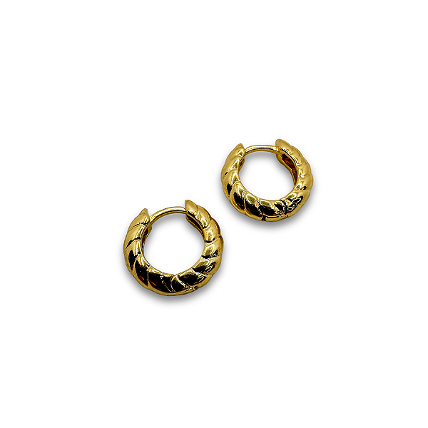 Argola Croissant Dourado