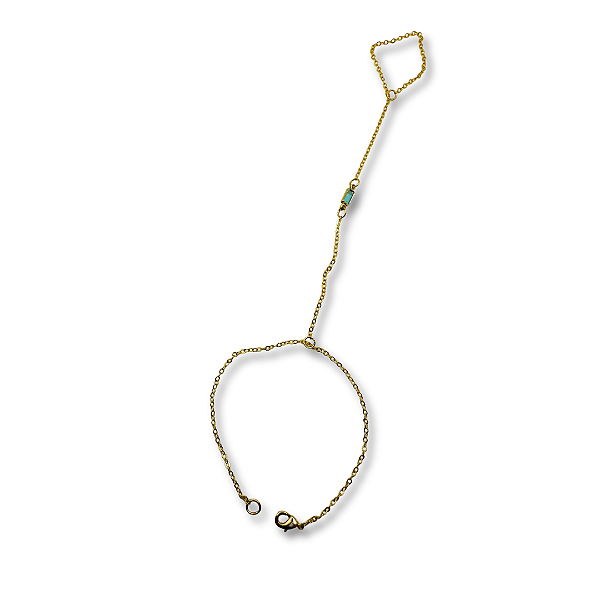 Pulseira de Mão Dourada
