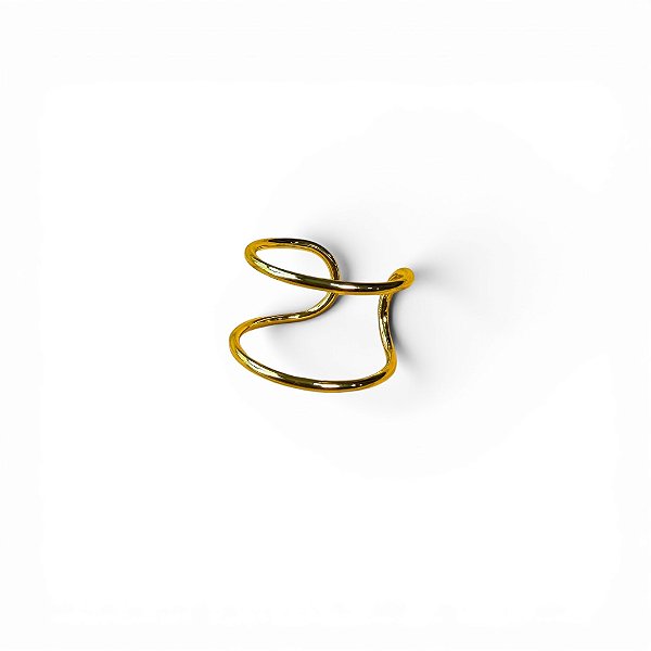 Anel Duplo Dourado