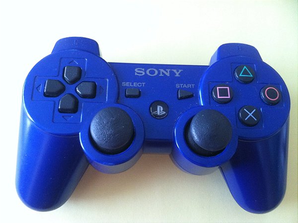 DUAL SHOCK AZUL (PARALELO) PS3 SEMI NOVO