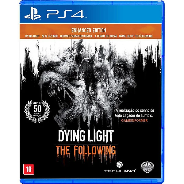 DYING LIGHT THE FOLLOWING - PS4 - SEMI NOVO