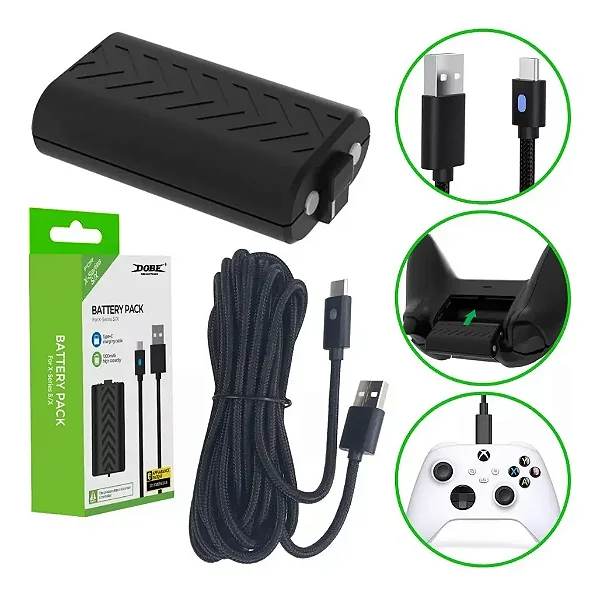 CHARGING BATTERY PACK PRETO (DOBE)