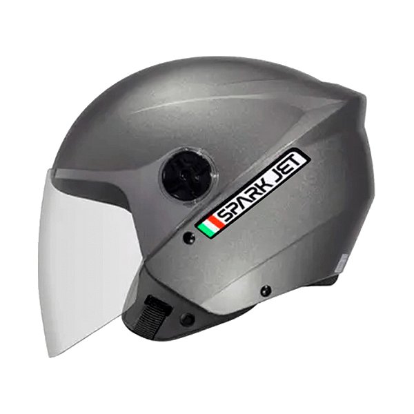 Capacete Spark Jet Solid Chumbo