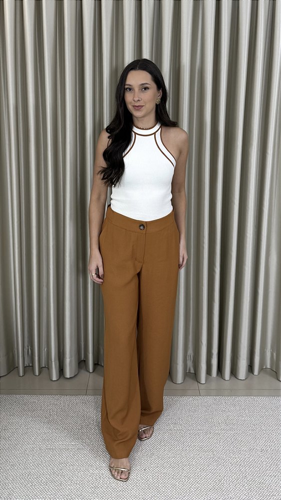 Calça Alfaiataria Com Fivela