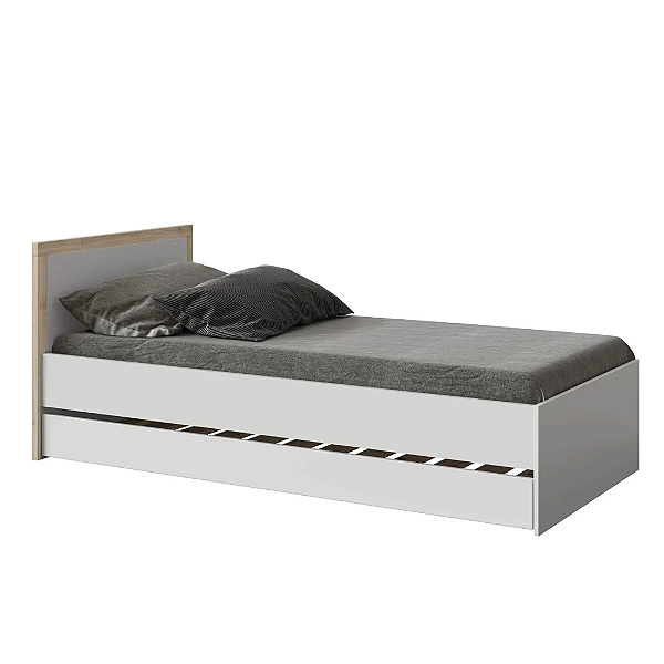 Cama de Solteiro + Cama Auxiliar Coleção Wood