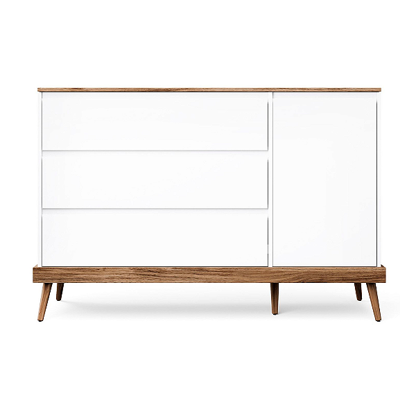 Cômoda Infantil 3 Gavetas e 1 Porta Coleção Canção de Ninar