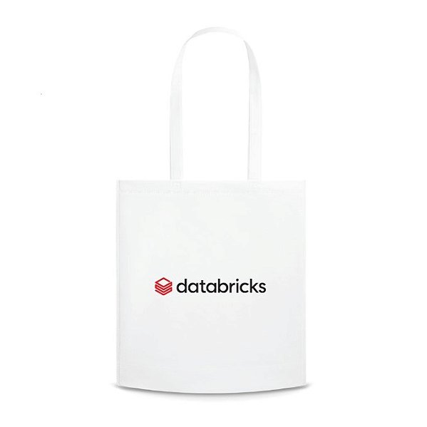 Sacola em non-woven (80 g/m²) termo-selado com alças de 75 cm.