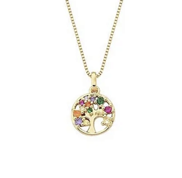 COLAR ÁRVORE DA VIDA COLORIDO